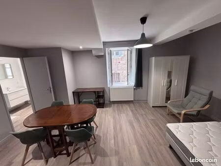 studio meublé 27m² - refait à neuf - semur en auxois