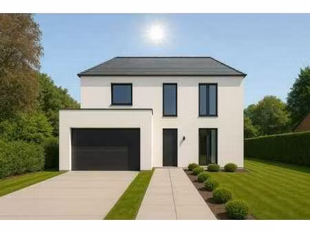 villa 4 façades en gros œuvre sur un terrain de 10 ares