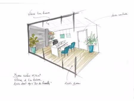 location meublée locaux professionnels 1 pièce 11.5 m² à cran-gevrier (74960)  620 €