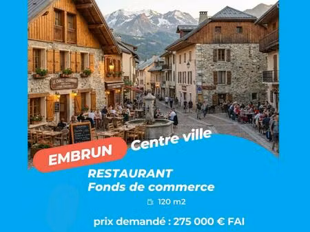 vente restaurant 150 m²