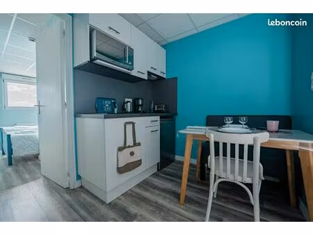 studio 1 er étage 18 m2 face mer