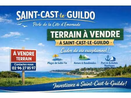 vente terrain à saint-cast-le-guildo (22380) : à vendre / 770m² saint-cast-le-guildo