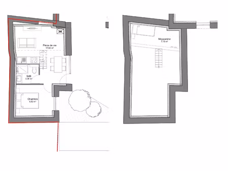 plateau à aménager - plein centre