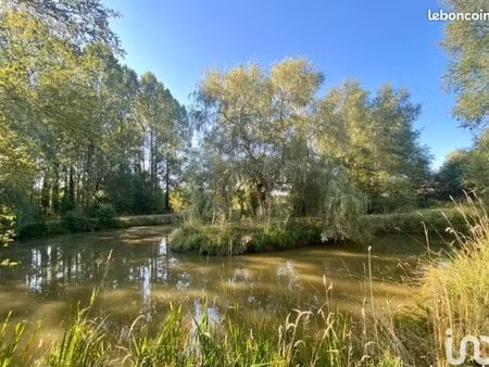 terrain de loisirs 1 8 ha avec étangs  mobil-home et chalet