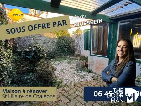 achat maison 2 pièces 35m² st hilaire de chaleons 44680