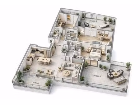 appartement de prestige de 112 m2 en vente cap-d'ail  france