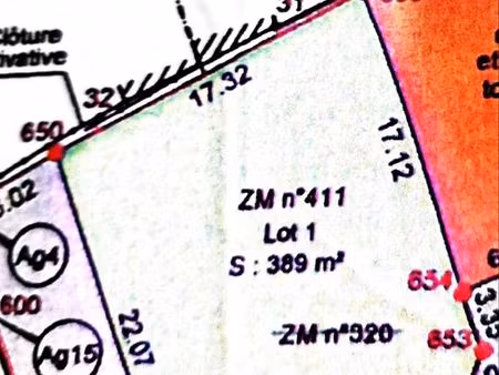 terrain viabilisé à batir