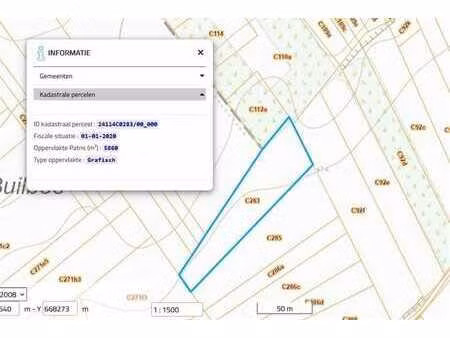 terrain agricole loué de 58 a 60 ca.