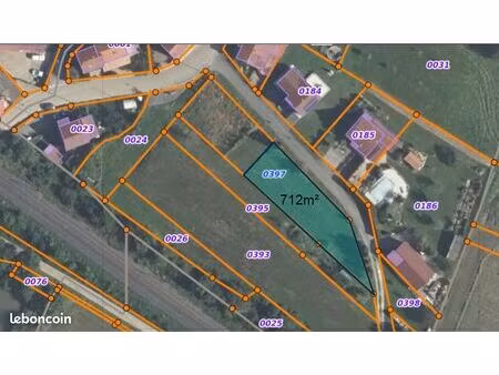 terrain constructible retzwiller 712m²