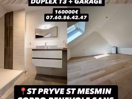 duplex t3 + garage - secteur hippodrome - copro sans charge
