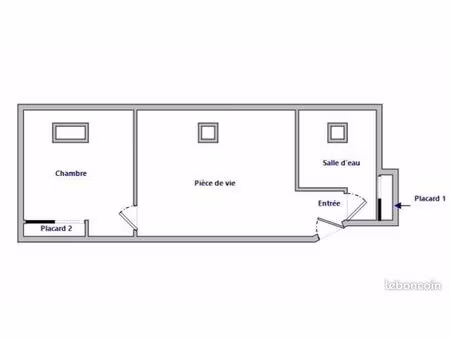 appartement 2 pièces 42 m2 - cœur de rethel