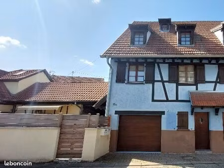 maison de ville appartement triplex f5 104m² hindisheim garage pac aquathermie plancher ch