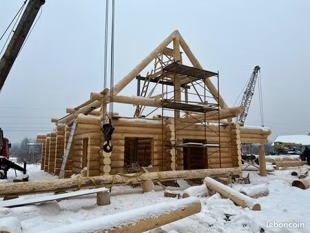 structure rondins - chalet fuste