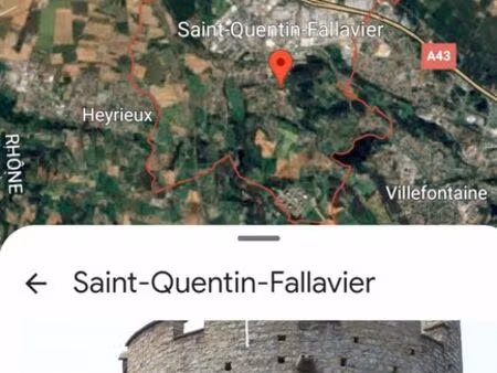 terrain constructible à saint quentin fallavier