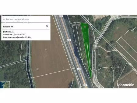 terrain à vendre a fossé