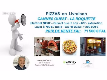 restauration rapide 50 m²