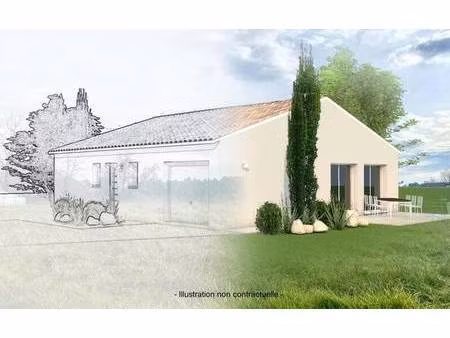 terrain avec maison neuve à vendre