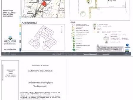 terrain plat constructible viabilisé et clôturé