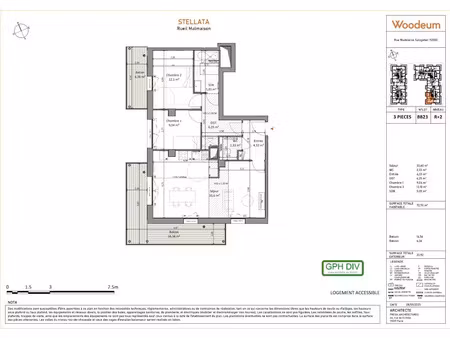 location appartement 3 pièces 73 m² à rueil-malmaison (92500)  1 779 €