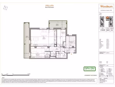 location appartement 4 pièces 83 m² à rueil-malmaison (92500)  1 890 €