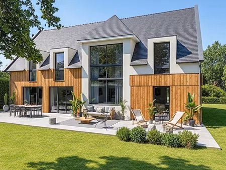 propriété d'exception - vue mer - accès privée à la plage - golfe du morbihan