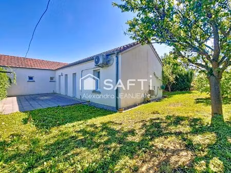 maison en rez-de-jardin de plain pied avec garage