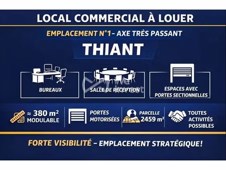 location locaux professionnels 380 m² à thiant (59224)  3 000 €