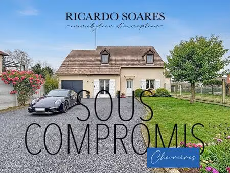 chevrières 60710 - maison 116m2 au sol / 6 pièces / 4 chambres / garage / grand jardin 130