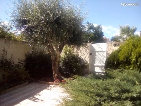 beziers/serignan rez de jardin t2 meublé