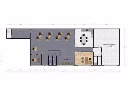 surface commerciale 240m² dans zoning commercial
