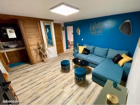 joli f2 meublé  terrasse  plain-pied  sécurisé