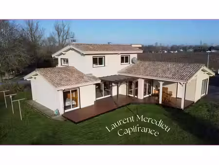 cubzac-les-ponts – maison de 196 m² - 5 chambres- sur terrain arboré