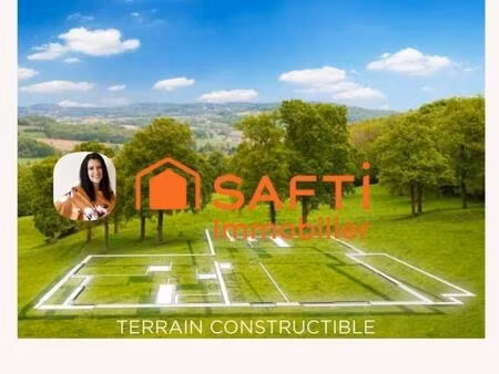 terrain à bâtir en seconde ligne avec projet maison r+1