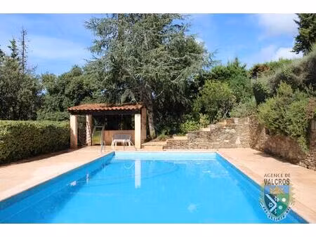 a vendre villa t7 piscine garage - vue panoramique proche du golf de valcros la londe les.