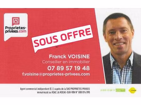 a vendre à saint michel mont mercure  maison de 126 m2 env avec 4 chambres sur une parcell