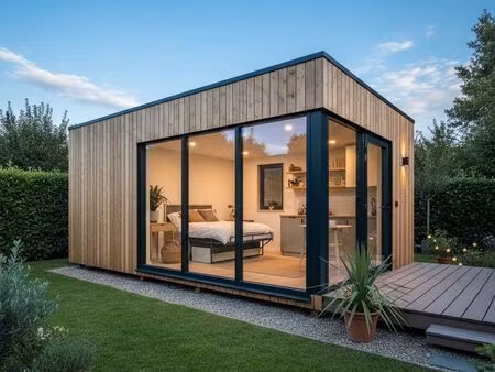 studio de jardin 20m² - kit haut de gamme (sans permis)