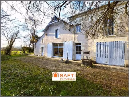 maison maitre 5ch +rivière +jardin +65m² à rénover