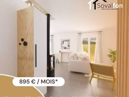 terrain avec maison neuve à vendre