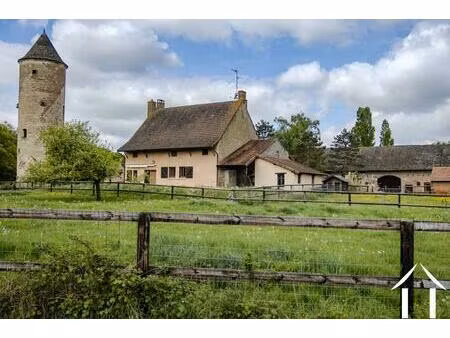 ancienne ferme fortifiée  6 6 ha  bresse bourguignonne