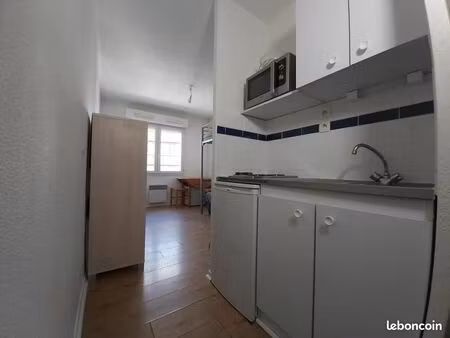 studio meuble calme 17m2 pres chu et tram