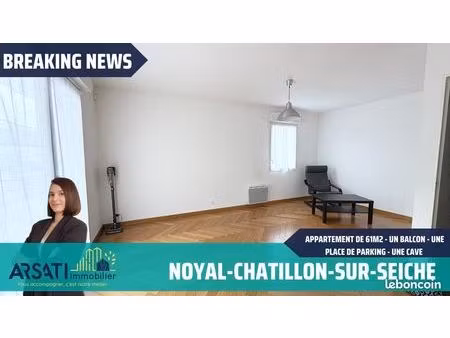 appartement 3 pièces 61 m²