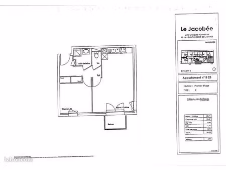 a louer t2 saint jacques de la lande-sans frais
