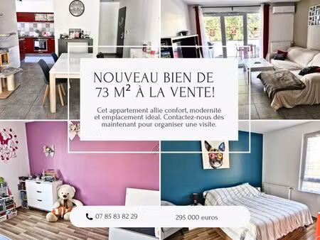 appartement lumineux de 73 m² : rare à sainte‑consorce