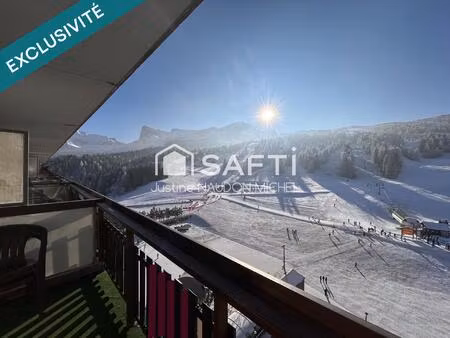 appartement aux pieds des pistes avec vue montagne