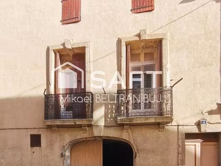 poussan – maison de village traversante avec grand garage