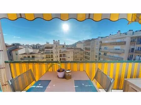 3pièces – cessole –dernier étage vue dégagée - garage en sus