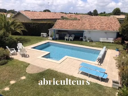 belle maison landaise 5 pièces -terrain arboré -1788m2 - piscine chauffée