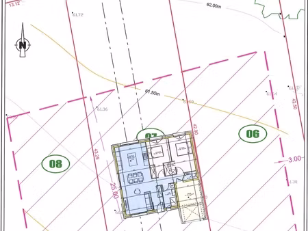 vente terrain à bâtir 560 m²