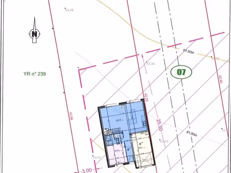 vente terrain à bâtir 569 m²