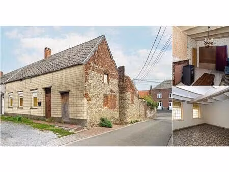 maison à vendre avec jardin et 1 chambre   wihéries (vbd67796)